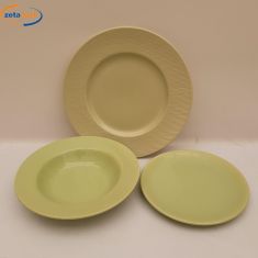 PIATTI SERVIZIO 18 PEZZI VERDE CHIARO