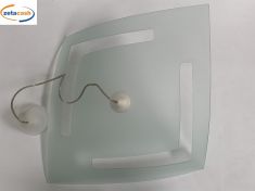 SOSPENSIONE OBLIQUA BIANCA TAGLIO LASER 1 ATTACCO E27