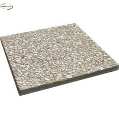 BASE QUADRA IN CEMENTO CON GHIAIA CM 50 X 50