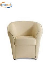 POLTRONA VALENTINA 1 POSTO ECOPELLE BEIGE