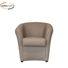 POLTRONA VALENTINA 1 POSTO ECOPELLE TORTORA CHIARO