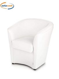 POLTRONA VALENTINA 1 POSTO ECOPELLE BIANCO