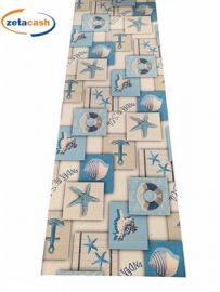 TAPPETO ANTISCIVOLO MOD MARINO GRIGIO E AZZURRO VEND METRO