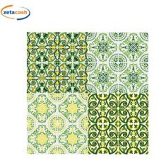 TAPPETO ANTISCIVOLO CON DISEGNO ROMBI VERDE H 55 CM