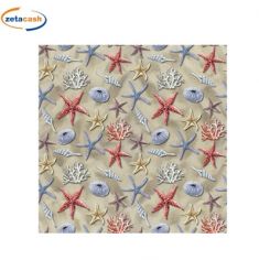 TAPPETO ANTISCIVOLO STELLE MARINE E CONCHIGLIE VEND METRO