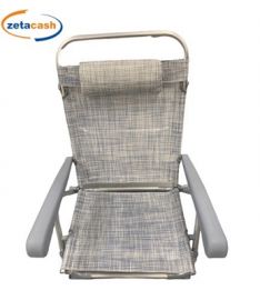 SPIAGGINA 7 POSIZIONI IN ALLUMINIO E TEXTILENE CON CUSCINO