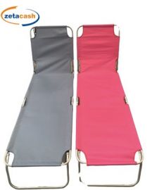 LETTINO IN ACCIAIO VERNICIATO CON TELO OXFORD PIEGHEVOLE