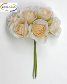 FIORE ROSA POLYESTER DIAM 3,5 CM COL CIPRIA