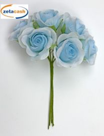 FIORE ROSA POLYESTER DIAM 3,5 CM COL AZ