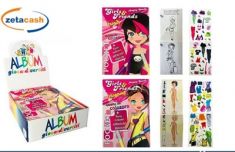 ALBUM GIOCA E COLORA 15X10CM CON STICKERS GIRLS SHOPPING