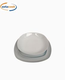 SERVIZIO EFES 18 PIATTI PORCELLANA BIANCHI TONDI