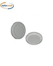 CAPSULE IN METALLO ARGENRO DIAM 77 MM 4 PEZZI