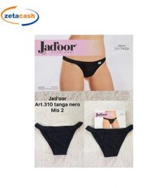 TANGA DONNA IN COTONE NERO JADOR TAGLIA 3