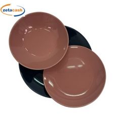 PIATTI INPORCELLANA SERVIZIO 18 PEZZI ROSA ANTICO E AVION