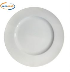 PIATTO ROTONDO PIANO IN PORCELLANA AMELIA AVORIO 29 CM