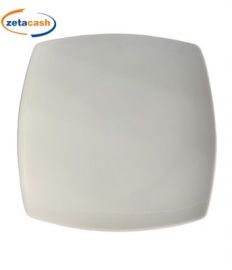 PIATTO QUADRATO PIANO IN PORCELLANA BIANCA 31 CM