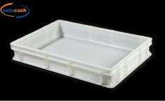 CONTENITORE IMPILABILE BIANCO IN PLASTICA CM 60X40X10