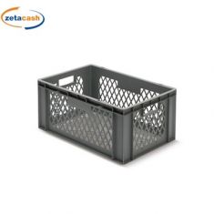 CONTENITORE IN PLASTICA EUROPA 40X30 CM PRODUZIONE GRIGIO