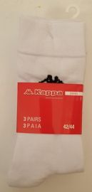 KAPPA 3 PAIA di CALZINI BIANCHI UNISEX MEZZANI n 36 38