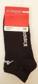 CALZINI FANTASMINI 3 PAIA KAPPA NERO TAGLIA 36 38