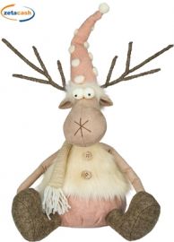 RENNA IN TESSUTO ROSA CM. 24X14X24