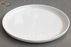 PIATTO TONDO PORCELLANA BIANCA CM.52/A H4,5