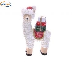 APACA NATALIZIA IN CERAMICA CON LED