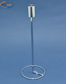 PORTACANDELA CROMATO 1 POSTO H 23 CM