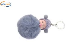 APPENDINO BAMBOLA CON PON PON GRIGIO