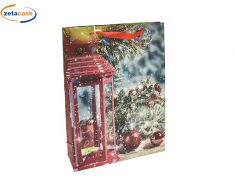 SHOPPER DI NATALE DECORATA CM. 44X17X61