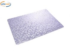 SOTTOPIATTO PLASTIFICATO COLOR ARGENTO CM. 30X43