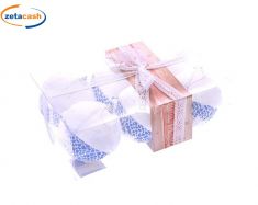 SFERE BIANCHE E BLU 6 PEZZI DIAM 9 CM