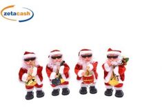 BABBO NATALE CON OCCHIALI DA SOLE E MOVIMENTI A BATTERIE