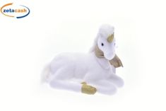 UNICORNO BIANCO ORO 18 CM
