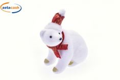 ORSO BIANCO IN POLISTIROLO CON SCIARPA