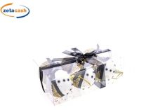 SFERE NATALIZIE ORO BIANCO E NERO 6 PEZZI