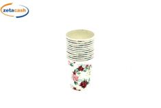 BICCHIERI IN CARTA CON STELLA DI NATALE 12 PEZZI