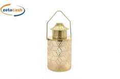 LANTERNA LED BIANCO CALDO ORO H 27 CM