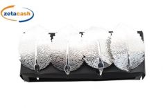 SET 4 PORTATOVAGLIOLO FOGLIA ARGENTO