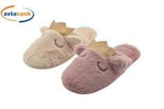 PANTOFOLA DONNA CORONA PANNA TG 36 41