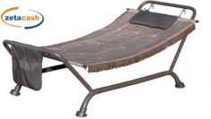 AMACA BALI ANTRACITE METALLO E TELO IMBOTTITO H82X230X98CM