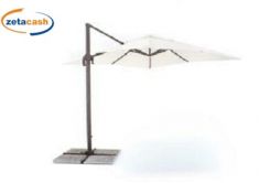 OMBRELLONE VERSO ALLUMINIO 3X3 TELO GRIGIO