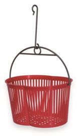 CESTINO PER MOLLETTE IN PLASTICA CON MANICO E GANCIO