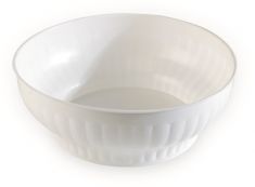 INSALATIERA COSTOLATA BIANCA IN PLASTICA DIAM. 42