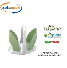 PORTABICCHIERI DUO VERDE PALLIDO SCURO