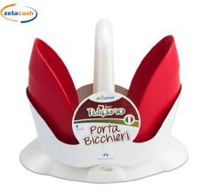 PORTABICCHIERI DUO ROSSO