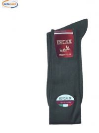 CALZA CORTA IN COTONE FILO DI SCOZIA 42-43 ANTRACITE