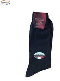 CALZA CORTA IN COTONE FILO DI SCOZIA 44-46 BLU