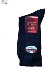 CALZA LUNGA IN COTONE FILO DI SCOZIA 42-43 NERO