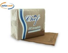 CONFEZIONE 50 PEZZI TOVAGLIOLO NAPKINS COLORE CAFFE